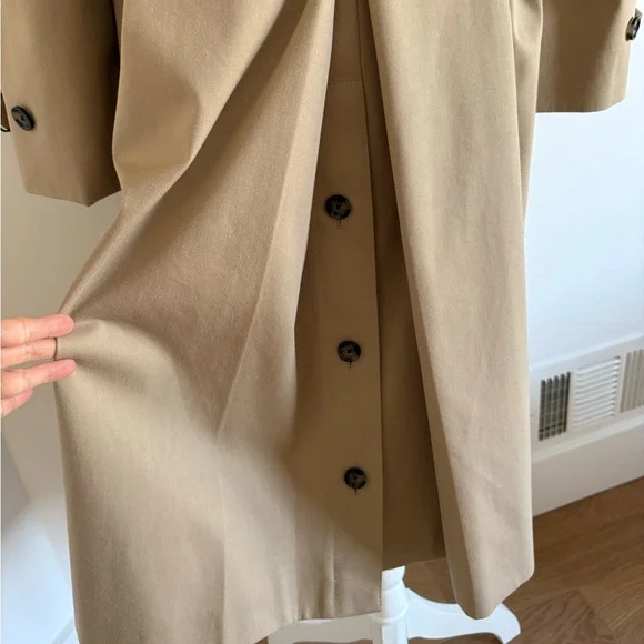 New Officine Generale cotton waterproof trench coat - Picture 4 of 6